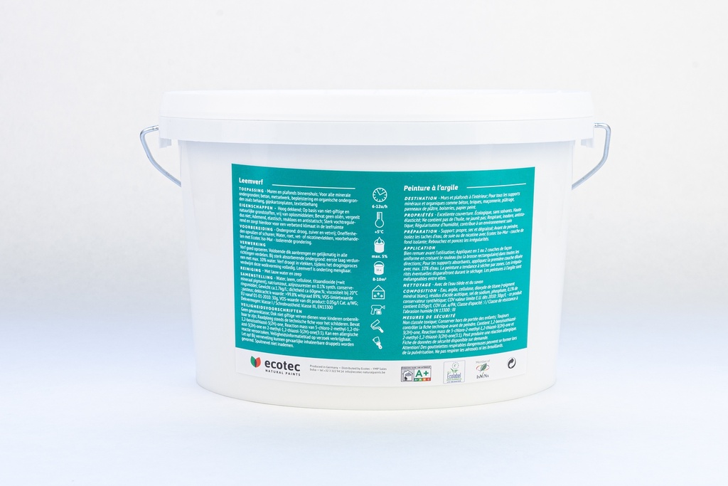 Ecotec leemverf op kleur 2,5l