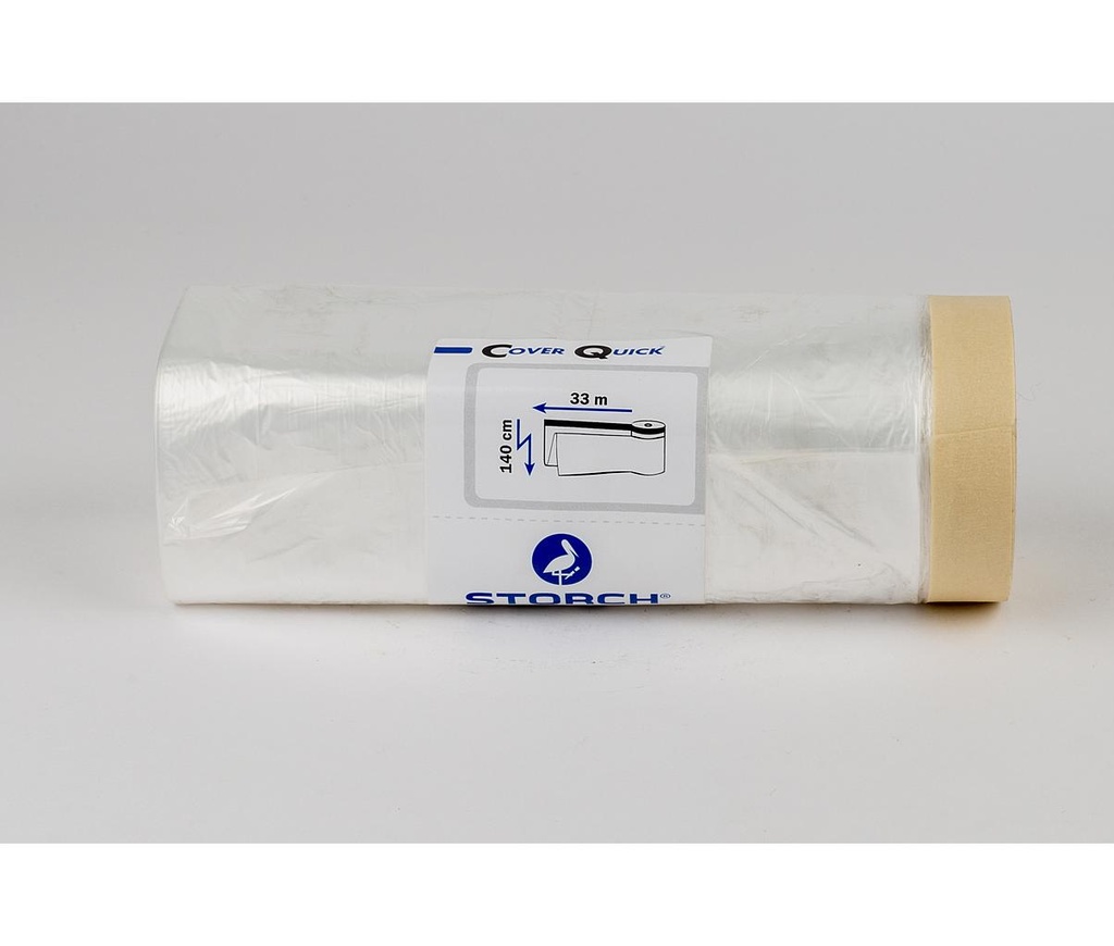 Storch CQ folie met fijne crêpetape, per st