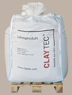 Claytec basisleempleister ovendroog, 1000kg big bag (Unterputz - 05.002)