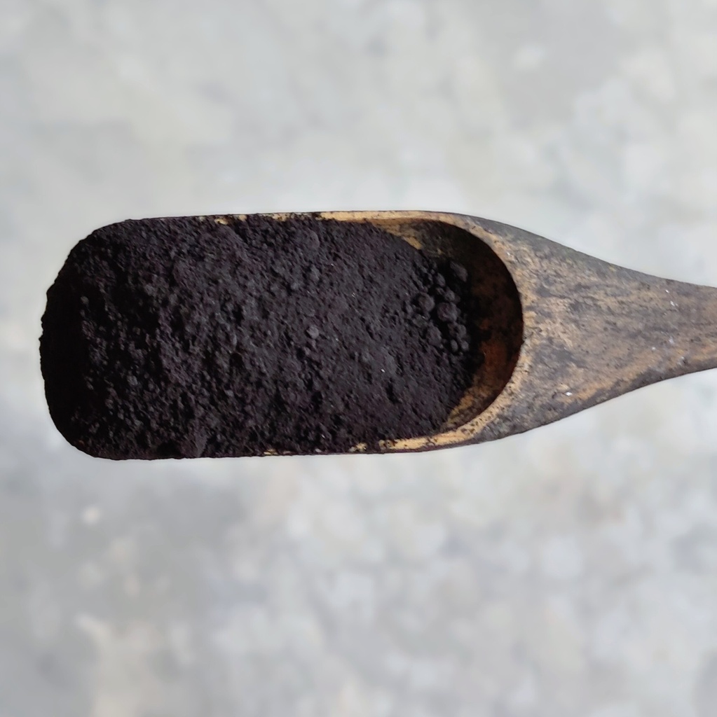 Jordan & Co poederpigment ijzeroxide zwart P100,  per kg afgevuld