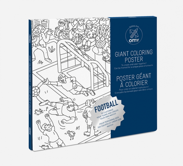 POS34_Omy Giant Coloring Poster, Football