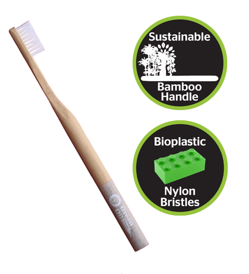 Green Oil bamboo kettingborstel