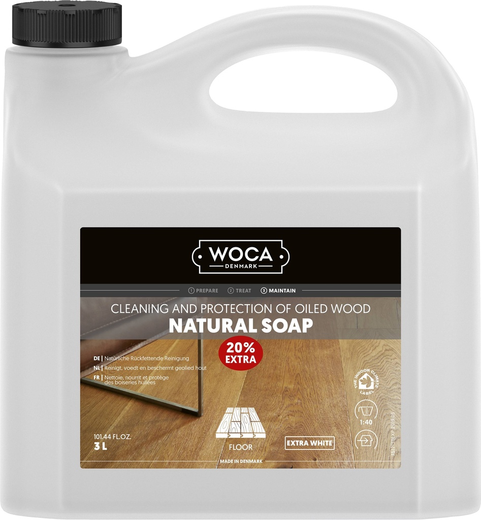 Woca Savon Naturel Extra Blanc 2.5L