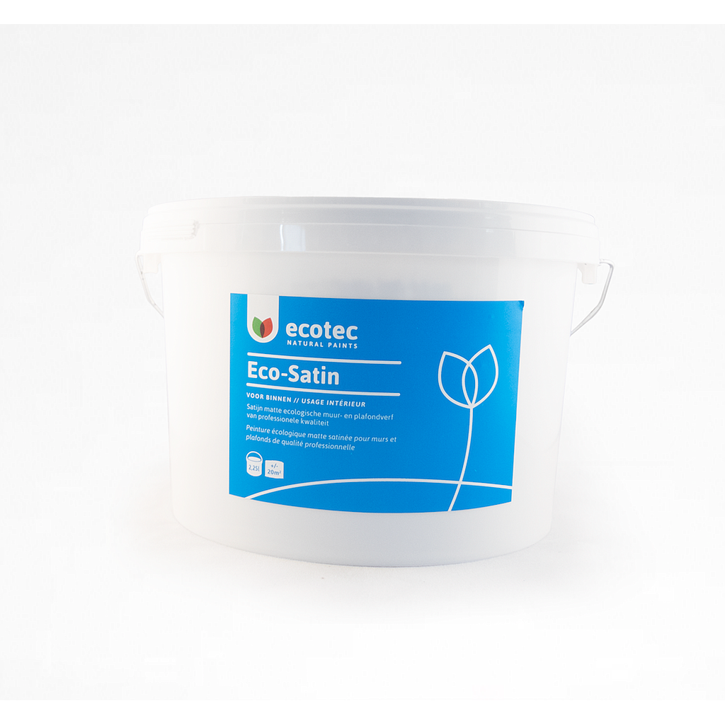 Ecotec Eco-Satin muurverf en plafondverf (satijnglans), aangekleurd