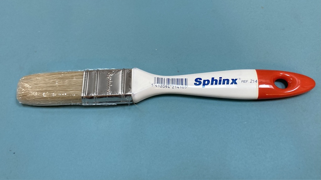 Brosse plate Sphinx poils de sanglier blancs ref 214