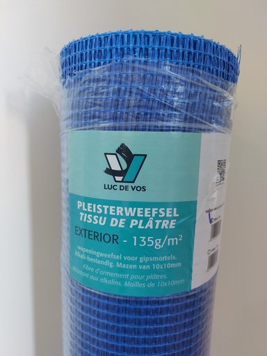 LDV blauw pleisterweefsel , 135 g/m²,  1m x 50m (per rol)