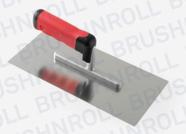 Pleisterspaan rubber handvat, inox blad 28 x 12 cm