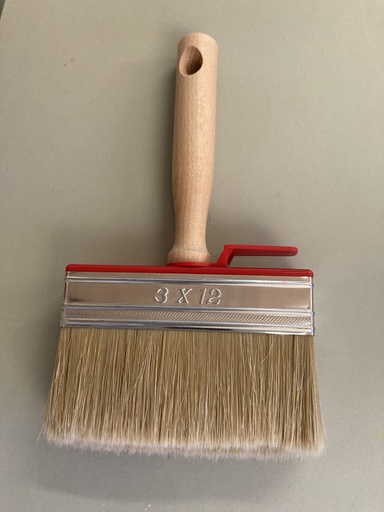 [0922.12.2] Brosse bloc Sphinx poils de porc blancs 12 cm