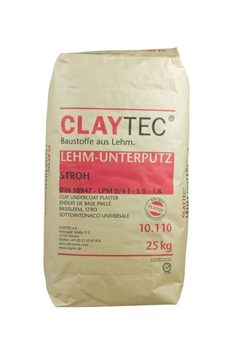Claytec universele basis leempleister 25 kg (Unterputz -10.110)