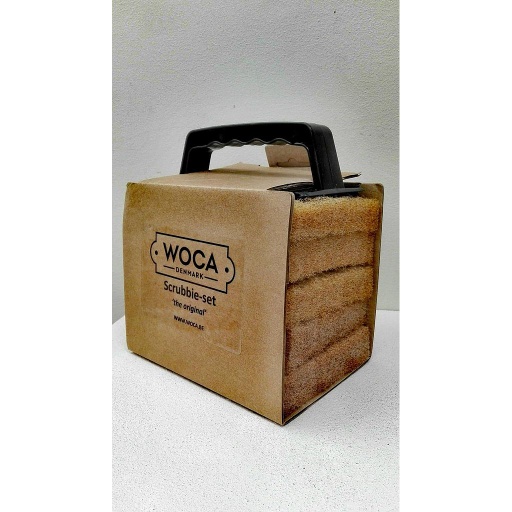 Scrubbie set (padhouder + 5 pads) 7 x 14cm